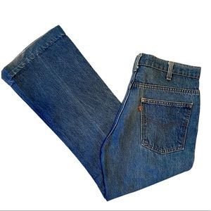Vintage 70s Orange Tab Levi’s Bellbottom Jeans Size 32
